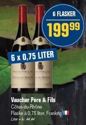 Otto Duborg Vaucher père & fils - 6 x 0,75 l tilbud