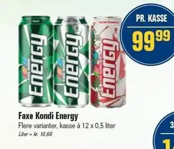 Otto Duborg Faxe kondi energy - 12 x 0,5 l tilbud