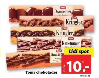 Lidl Toms chokolade tilbud