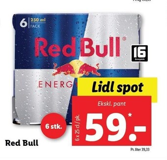 Lidl Red bull tilbud