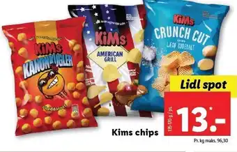 Lidl Kims chips - flere varianter tilbud