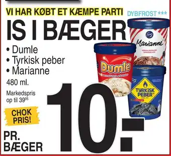 ABC Lavpris Is i bæger tilbud