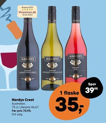 Kvickly Hardys crest tilbud
