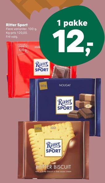 Kvickly Ritter sport tilbud