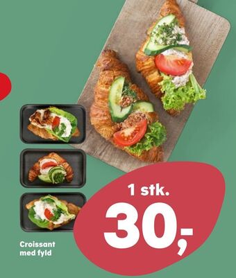 Kvickly Croissant med fyld tilbud