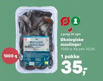 Kvickly Økologiske muslinger tilbud