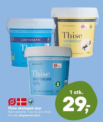 Kvickly Thise økologisk skyr tilbud