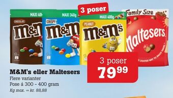 Poetzsch Padborg M&m's eller maltesers tilbud