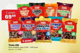 Poetzsch Padborg Toms slik tilbud