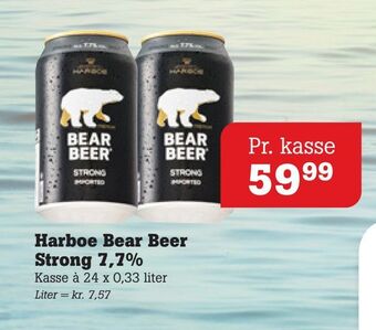 Poetzsch Padborg Harboe bear beer strong 7,7% tilbud