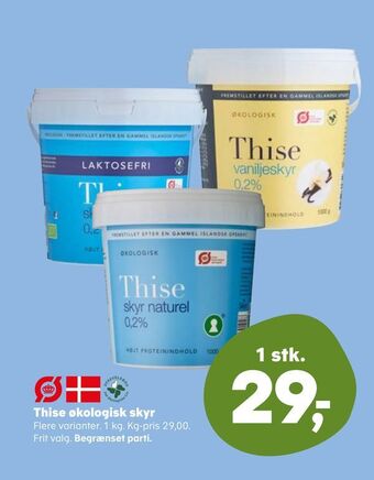 SuperBrugsen Thise økologisk skyr tilbud