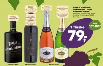 SuperBrugsen Kings of prohibition, unanime eller laugel cremant d' alsace tilbud