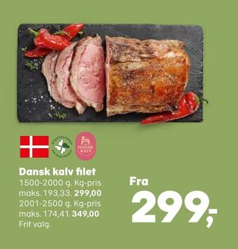 SuperBrugsen Dansk kalv filet tilbud