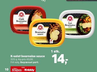 SuperBrugsen K-salat bearnaise sauce tilbud
