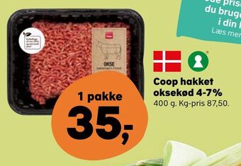 SuperBrugsen Coop hakket oksekød 4-7% tilbud