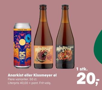 SuperBrugsen Anarkist eller kissmeyer øl tilbud