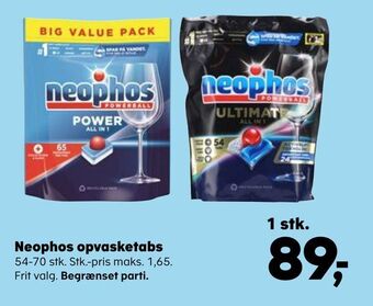 SuperBrugsen Neophos opvasketabs tilbud