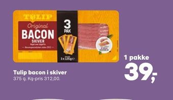 SuperBrugsen Tulip bacon i skiver tilbud