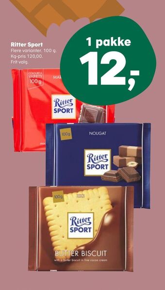 SuperBrugsen Ritter sport tilbud