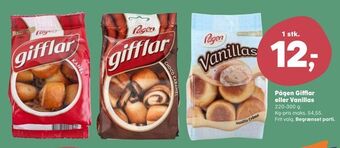 Pågen gifflar eller vanillas
