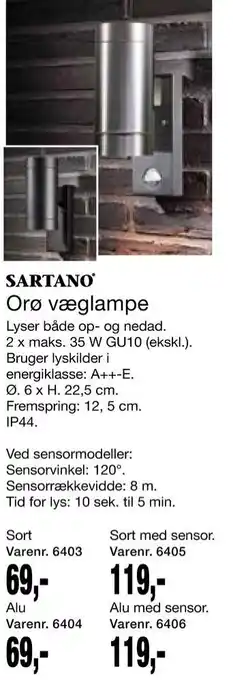 Harald Nyborg Sartano væglampe tilbud