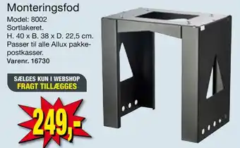 Harald Nyborg Allux monteringsfod tilbud