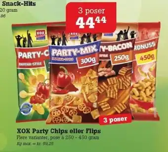 Poetzsch Padborg Xox party chips el. flips tilbud