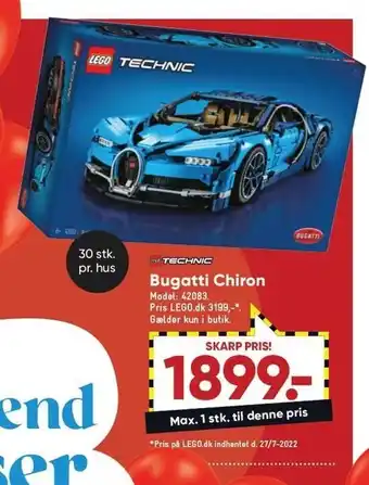 Bilka Lego technic bugatti chiron tilbud