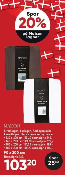 Bilka Spar 20% på maison lagner tilbud