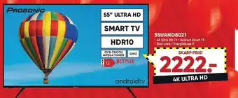 Bilka Prosonic 55" uhd smart tv tilbud