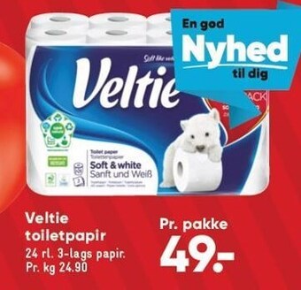 Bilka Veltie toiletpapir tilbud