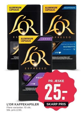 MENY L'or kaffekapsler tilbud