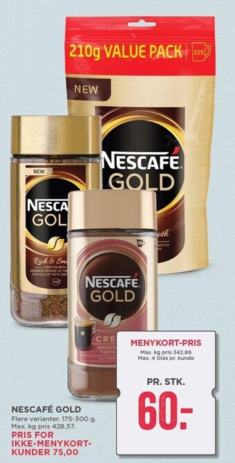 MENY Nescafé gold tilbud