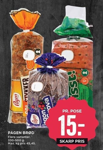 MENY Pågen brød tilbud