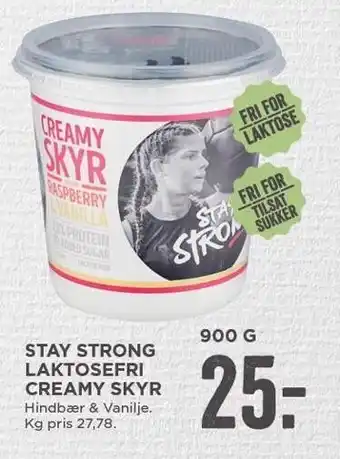 MENY Stay strong laktosefri creamy skyr tilbud