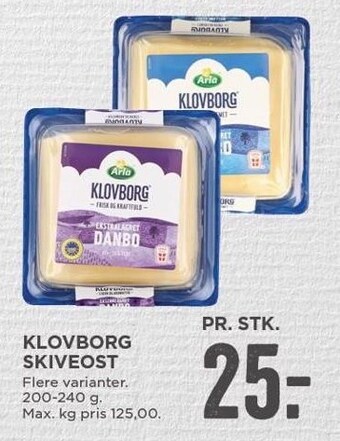 MENY Klovborg skiveost tilbud