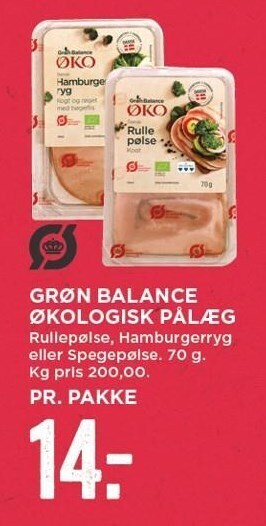 MENY Grøn balance økologisk pålæg tilbud