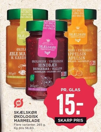 MENY Skælskør økologisk marmelade tilbud