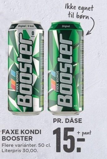 MENY Faxe kondi booster tilbud
