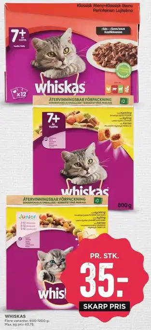 MENY Whiskas kattemad tilbud
