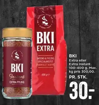 MENY Bki extra el. extra instant kaffe tilbud