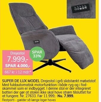 Daells Bolighus Drejestol tilbud