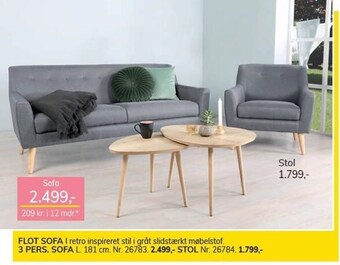 Daells Bolighus Sofa el. stol tilbud
