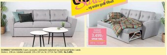 Daells Bolighus Dobbelt sovesofa tilbud