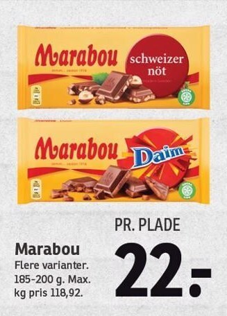 SPAR Marabou tilbud