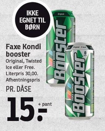 SPAR Faxe kondi booster tilbud