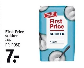 SPAR First price sukker tilbud