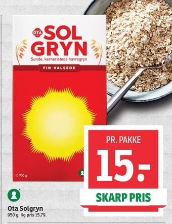 SPAR Ota solgryn tilbud