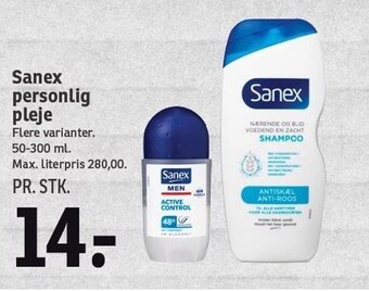 SPAR Sanex personlig pleje tilbud
