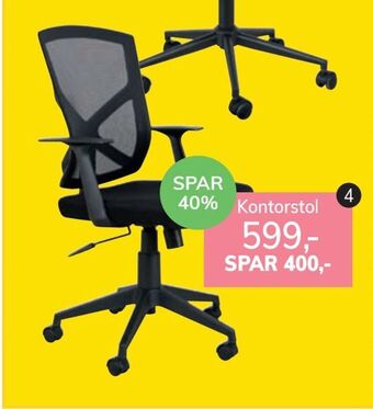 Daells Bolighus Kontorstol tilbud